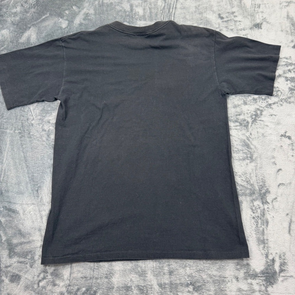 Vintage Branded Native‎ Land Single Stitch T Shirt Mens Large Black Eagle Horse - Picture 4 of 9